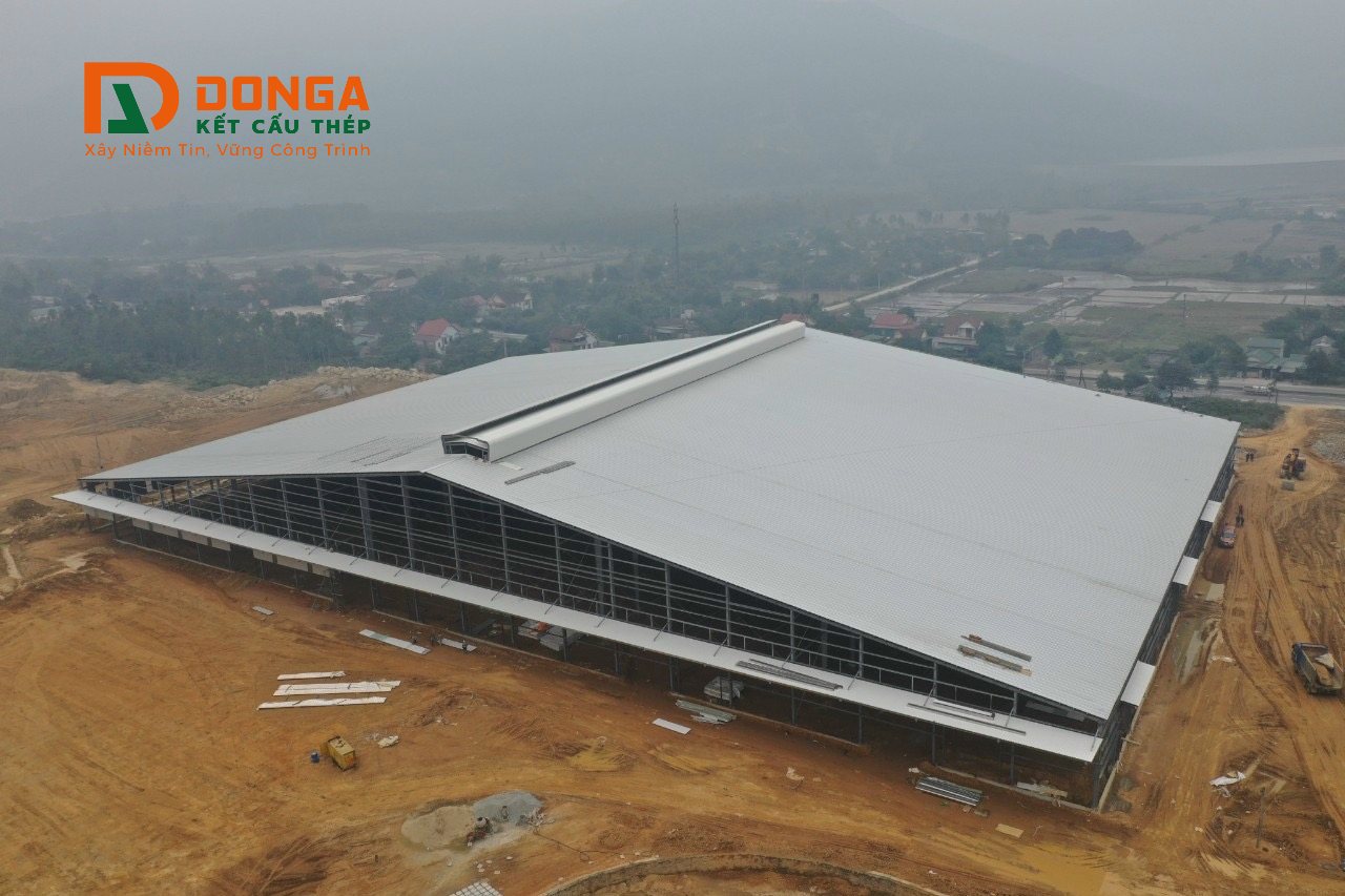 Toàn cảnh công trình nhà công nghiệp