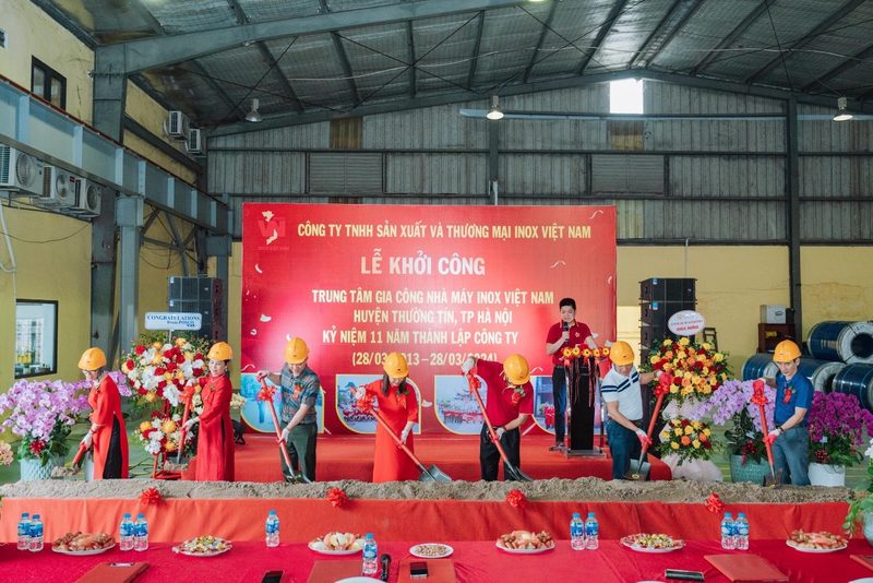LỄ KHỞI CÔNG TRUNG TÂM GIA CÔNG NHÀ MÁY INOX VIỆT NAM